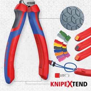 Knipex 97 62 145 A KnipeXtend Crimping Pliers for Wire Ferrules, 5 3/4"