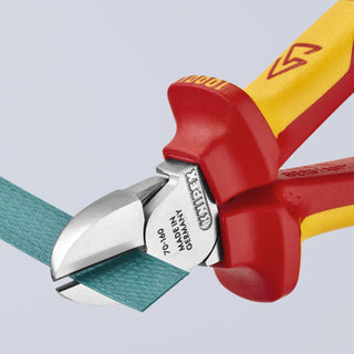 Knipex 70 06 160 T 6 1/4" Diagonal Cutters-1000V Insulated-Tethered Attachment