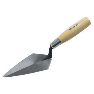 Kraft Tool AR421 4-1/2"x2-1/4" Archaeology Pointing Trowel w/Wood Hdl