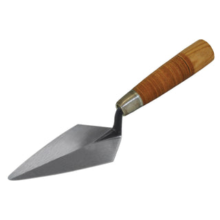 Kraft Tools AR421L 4-1/2" Archaeology Pointing Trowel with Leather Handle