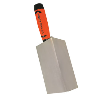 Kraft Tool PL583PF 4" x 1-1/2" Stainless Steel Inside Corner Trowel with ProForm Handle