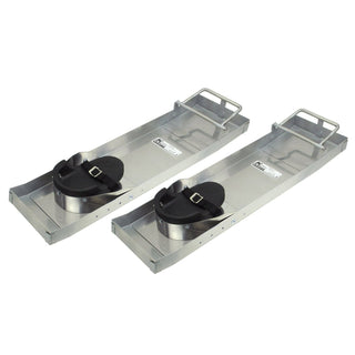 Kraft Tool CC151 28" x 8" Deluxe Heavy-Duty Stainless Steel Knee Boards (Pair)