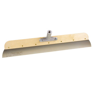 Kraft Tool GG603 24" Wood Frame Stainless Steel Smoother with Threaded Bracket