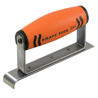 Kraft Tool CF111PF 6" x 1" 1/4" R Stainless Steel Narrow Edger with ProForm Handle