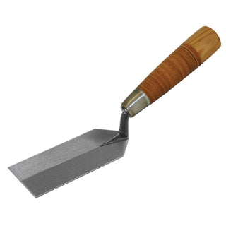 Kraft Tool AR431L 5" x 1-1/2" Archaeology Margin Trowel with Leather Handle