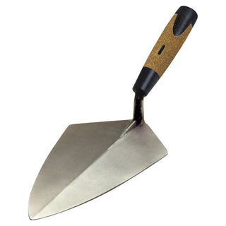 W. Rose RO221-11K 11” Wide Heel Brick Trowel with Cork Handle