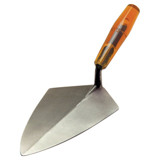 W. Rose RO1421-11 1/2 11-1/2” Wide Heel Brick Trowel with Plastic Handle