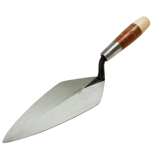 W. Rose RO316-10 1/2L 10-1/2" Limber Narrow London Brick Trowel With Leather Handle