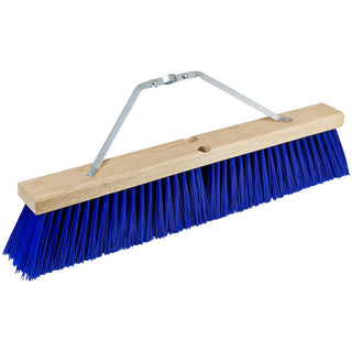 Kraft Tool GG238-01 24" Blue Poly Floor Broom with Bracket