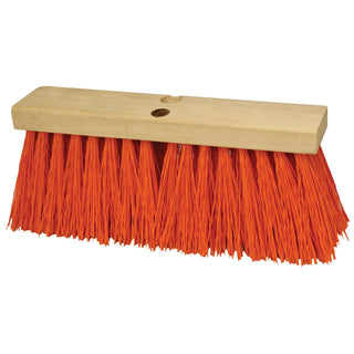 Kraft Tool CC264-01 16" Heavy Duty Orange Sweeping Broom Head