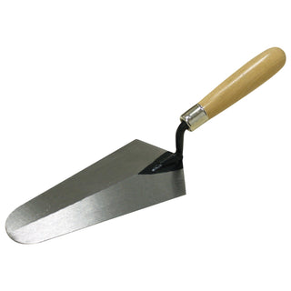 Kraft Tool HC443 Hi-Craft 7" x 3-3/8" Gauging Trowel with Wood Handle