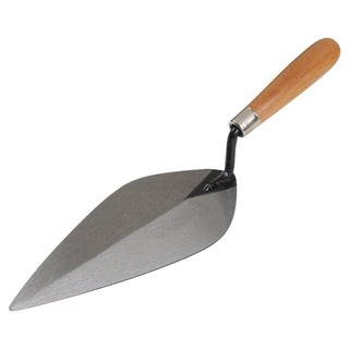 Kraft Tool HC139 Hi-Craft 10" Narrow Pattern Brick Trowel with Wood Handle