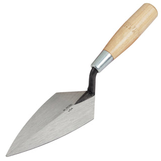 W.Rose RO50-7 7" x 3-3/8" Pointing Trowel with Wood Handle