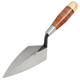 W.Rose RO50-7L 7" x 3-3/8" Pointing Trowel with Leather Handle