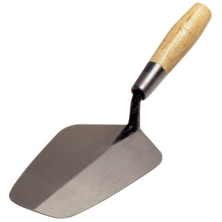 W. Rose RO6301 8” Bucket Trowel with 6" Wood Handle