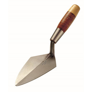 W.Rose RO50L 7” Brick Weight Large Tang Pointing Trowel with Leather Handle