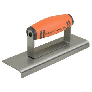 Kraft Tool CF527PF 8" x 2" 3/8"R Heavy-Duty Steel Edger #7 with ProForm Handle