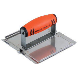 Kraft Tool CF599PF 6" x 6" 3/8"D 1/4"R Stainless Steel Groover with ProForm Handle