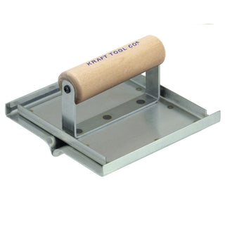 Kraft Tool CF3412 6" x 6" 1/2"R 3/4"D 5/8"W Western Style Hand Groover with Wood Handle