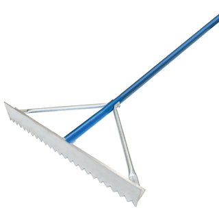 Kraft Tool GG624 24" Magnesium Asphalt Rake with 7' Blue Handle