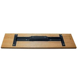 Kraft Tool CC981 24" Cali Mahogany Wood Bull Float with 2-hole Bracket Bar