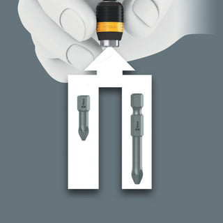 Wera Series 7400 ESD Kraftform pre-set, adjustable torque screwdrivers (0,1-1,5 Nm) with Rapidaptor quick-release chuck, handle size 89 mm, 7450 ESD x 0.1 Nm x 0.1-0.34 Nm