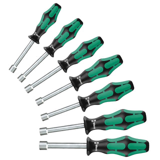 Wera 05345230001 Kraftform Plus Hollow Shaft Nutdriver Set, 7 Piece