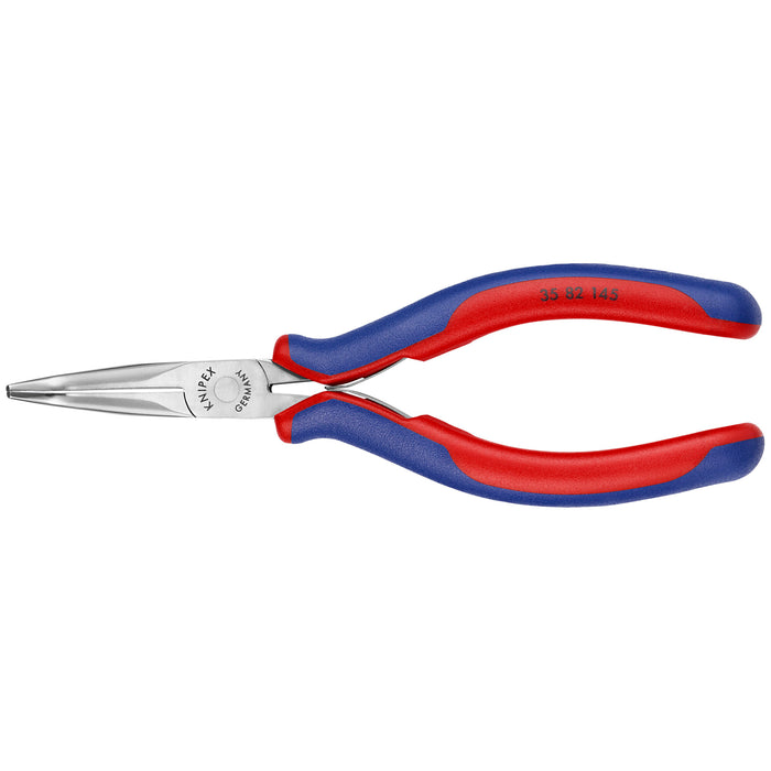 Knipex 35 82 145 5 3/4" Electronics 45° Angled Pliers-Half Round Tips