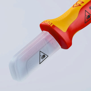 Knipex 98 54 7 1/2" Cable Knife-1000V Insulated