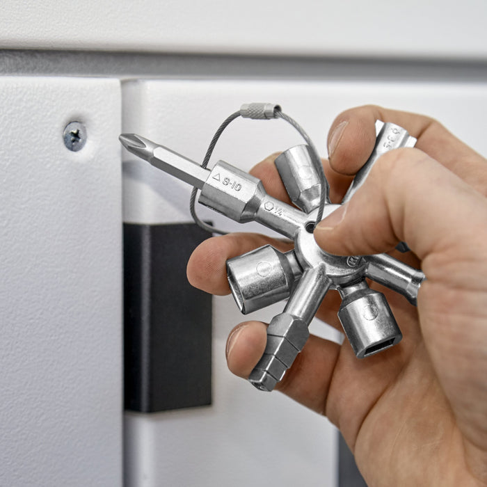 Knipex 00 11 01 3 1/2" TwinKey® Universal Control Cabinet Key