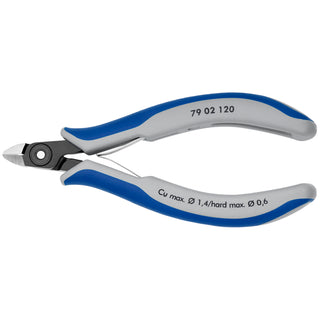 Knipex 79 02 120 4 3/4" Electronics Diagonal Cutters