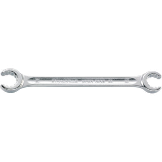 Stahlwille 41483640 24a Double ended open ring Bi-hex Flare Nut Spanner, angled