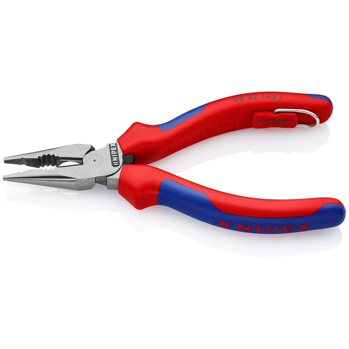 Knipex 08 22 145 T BKA 5 3/4" Needle-Nose Combination Pliers-Tethered Attachment