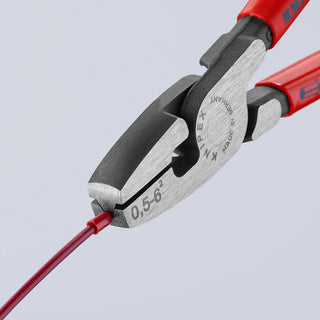 Knipex 97 81 180 7 1/4" Crimping Pliers for Wire Ferrules