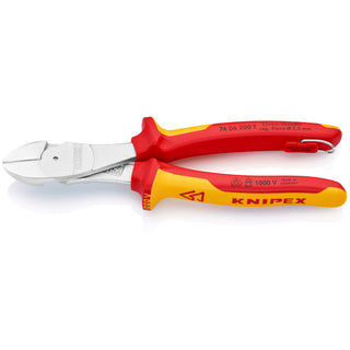 Knipex 74 06 200 T 8" High Leverage Diagonal Cutters-1000V Insulated-Tethered Attachment