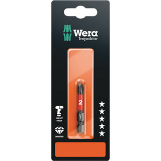 Wera 851/4 IMP DC SB Impaktor bits, PH 2 x 50 mm