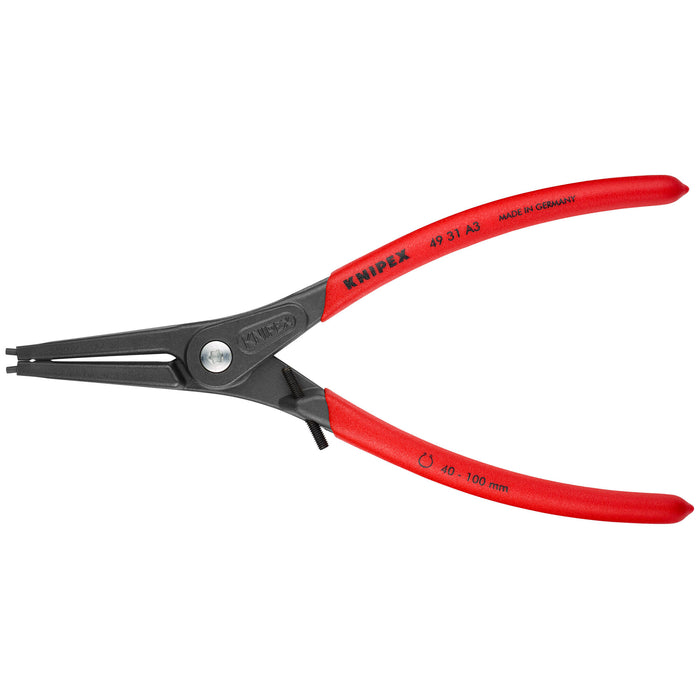 Knipex 49 31 A3 9" External Precision Snap Ring Pliers-Limiter
