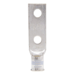 NSI GL300NB Copper Short Lug – White – Bell End 2-Hole 300 MCM 1/2 Inch