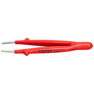 Knipex 92 67 63 5 3/4" Stainless Steel Gripping Tweezers Blunt Tips-1000V Insulated