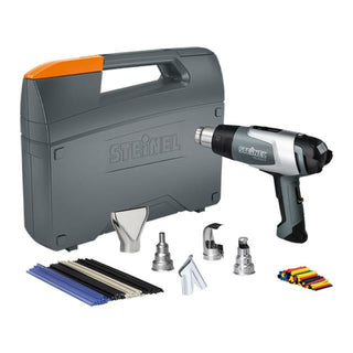 Steinel 110051541 Heat Gun Kit, Silver Kit, HI 2020 E, 5 Nozzle, W/ Metal Case