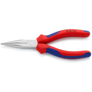 Knipex 25 05 160 6 1/4" Long Nose Pliers with Cutter