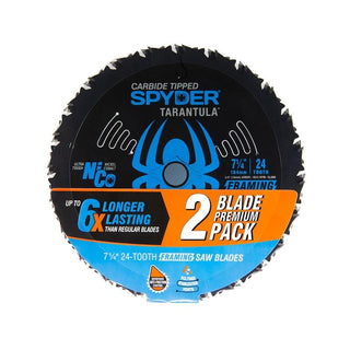 Spyder 13001-2 7-1/4in 24T Framing Blade 2-Pack