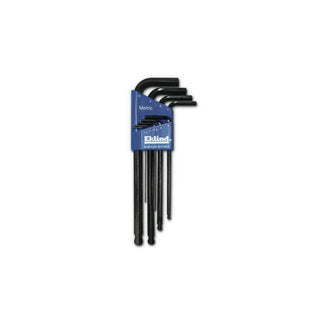 Wright Tools 9E13609 Ball L-Key Metric Long Arm 9 Piece Set w/Holder (Eklind #13609) - 1.5mm - 10mm
