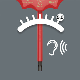 Wera 400 i VDE Hex Insulated torque-indicator, 4 x 5.0 Nm