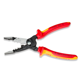 Knipex 13 78 8 SBA 8" Forged Wire Stripper 20-10 AWG, 1000V Insulated