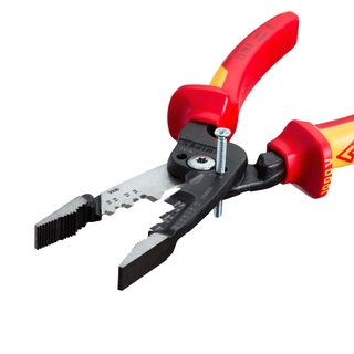 Knipex 13 78 8 SBA 8" Forged Wire Stripper 20-10 AWG, 1000V Insulated