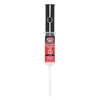 J-B Weld 50114H ClearWeld Epoxy Syringe, 14 mL