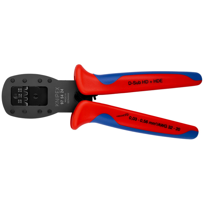 Knipex 97 54 24 7 1/4" Crimping Pliers for Micro Plugs