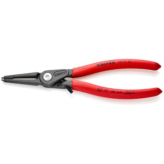 Knipex 48 31 J2 7 1/4" Internal Precision Snap Ring Pliers-Limiter