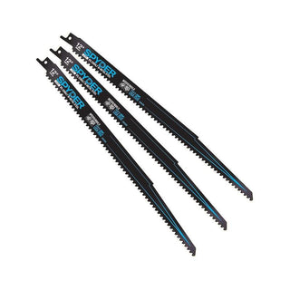 Spyder 200306 Black Series Bi Metal 6TPI - 12" 3-Pack